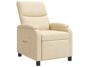 Fauteuil relax manuel VIDAXL  Tissu beige