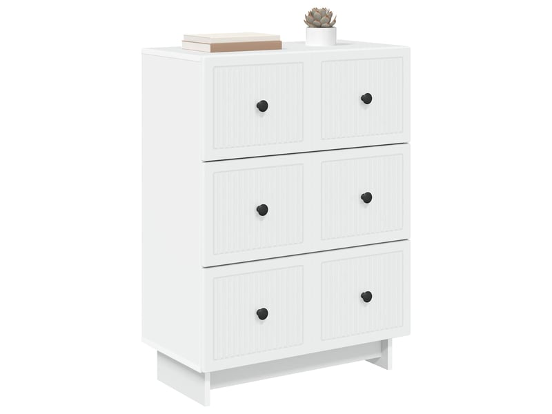  Armoire à tiroirs, rangement bureau blanc 66 x 34,5 x 90 cm bois d'ingénierie shl7802  - Conforama C