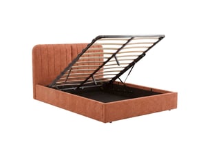 Lit coffre 160x200 cm ATMOSPHERA CRÉATEUR D'INTÉRIEUR CALA coloris marron