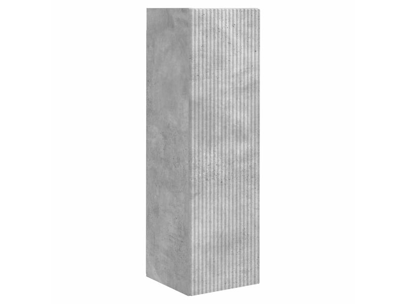  Meuble tv - banc tv - meuble de rangement mural 2 pcs béton bois d'ingénierie  - Conforama E