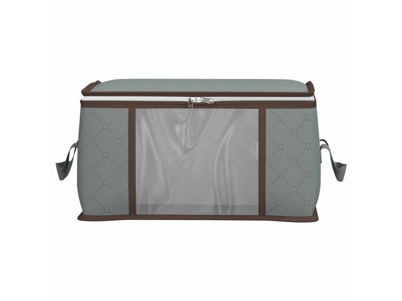  Boîte de rangement avec fenêtre latérale transparente gris shl38597  - Conforama E
