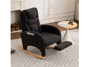 Fauteuil relax manuel <strong>HAUSS SPOLE</strong> <strong></strong> Tissu bouclette gris vendu A l'unité