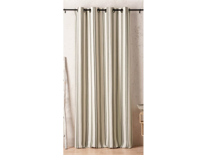  Rideau daenerys 140 x 280 cm – coton recyclé tissé en france - 140x280cm - vert kaki  - Conforama A