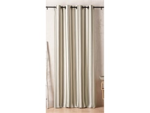 Rideau daenerys 140 x 280 cm – coton recyclé tissé en france - 140x280cm - vert kaki