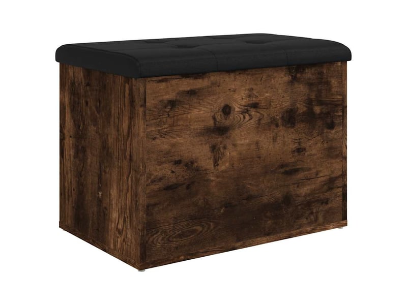  Banc chambre, banc de rangement chêne fumé 62x42x45 cm bois d'ingénierie  - Conforama D