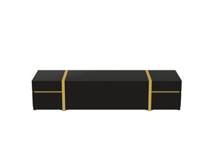 Meuble tv coloris noir 180 cm BLACKCOLORS