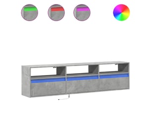 Meuble tv coloris gris 180 cm <strong></strong> <strong></strong>