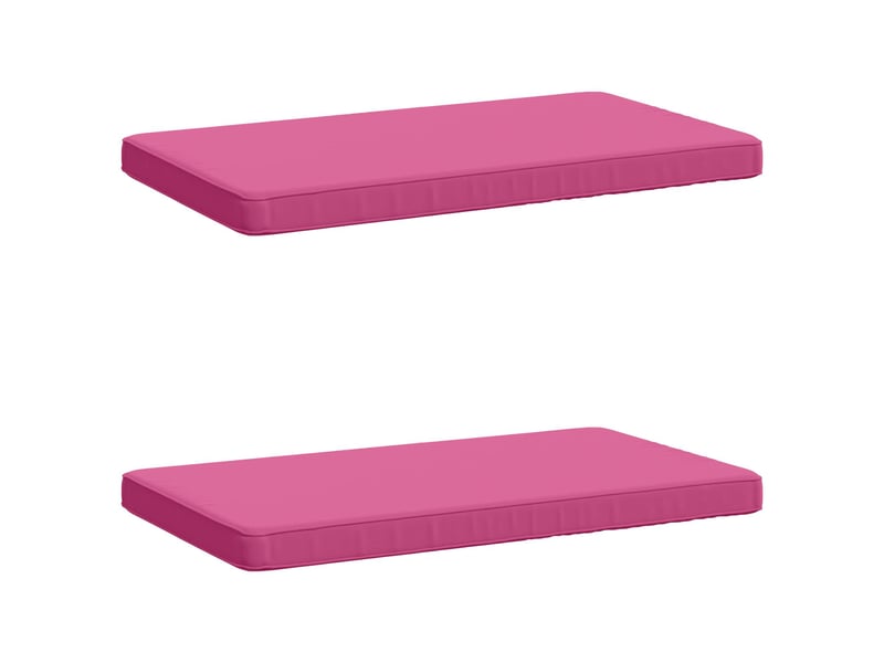  Lot de 2 coussins de banc, coussins d'assise vught 100 % polyester rose cf58061  - Conforama B