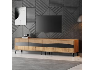 Meuble tv coloris bicolore 180 cm <strong>BLACKCOLORS</strong> <strong></strong>