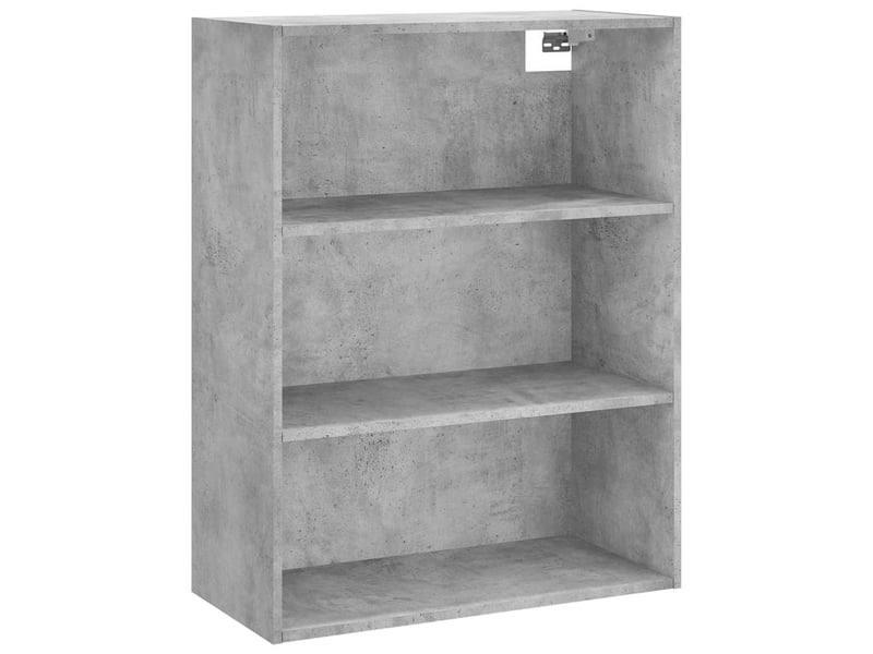  Buffet haut - bahut - meuble de rangement gris béton 69,5x34x180 cm bois d'ingénierie  - Conforama E