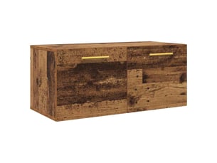 Meuble mural, rangement salon 80 x 36.5 x 35 cm bois d'ingénierie bois ancien shl8289