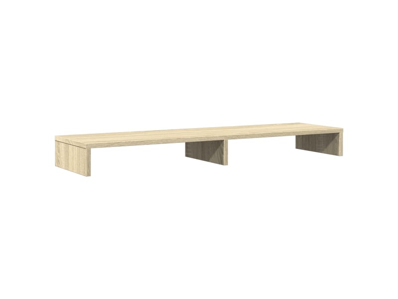  Support de moniteur table meuble bureau sonoma 100 x 27 x 10 cm bois d'ingénierie marron 02_0044975  - Conforama A