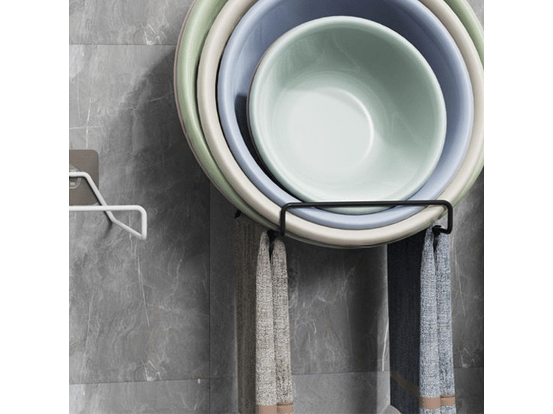  Support d'évier mural avec trou pour évier, crochet de rangement pour salle de bain et cuisine  - Conforama C