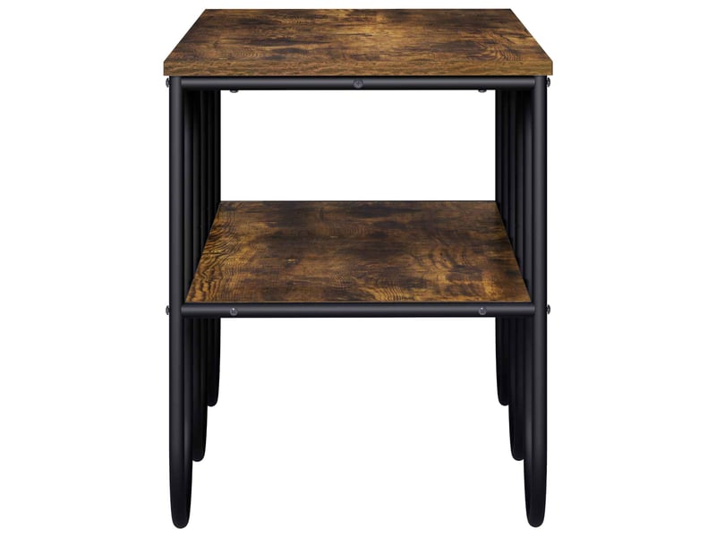 Meuble tv, table tv 100x40x50 cm chêne fumé bois d'ingénierie  - Conforama D