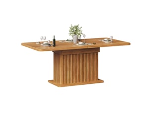 Table à manger extensible, 120 à 160 cm, rectangulaire, mdf et métal, marron, rangement intégré pratique