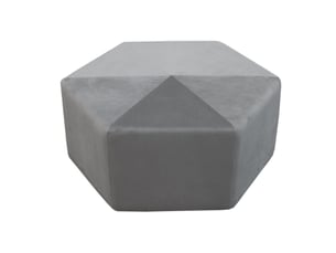 Pouf / repose pied <strong>THE HOME DECO FACTORY</strong> <strong></strong> gris