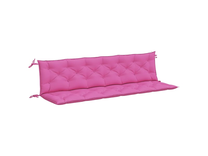  Lot de 2 coussins de banc de jardin, coussins d'assise rose 200x50x7 cm tissu cf58684  - Conforama A