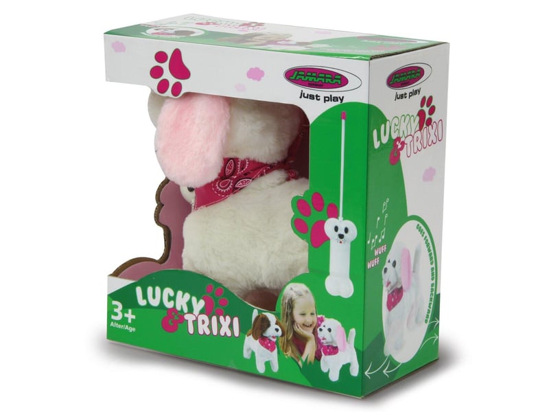  Trixi rc chien en peluche blancrosa 27mhz 460341 - Conforama B