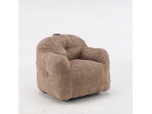 Fauteuil poire 95x95x79 cm avec accoudoirs kaki