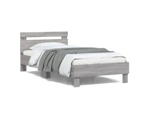 Lit simple 100x200 cm    coloris gris