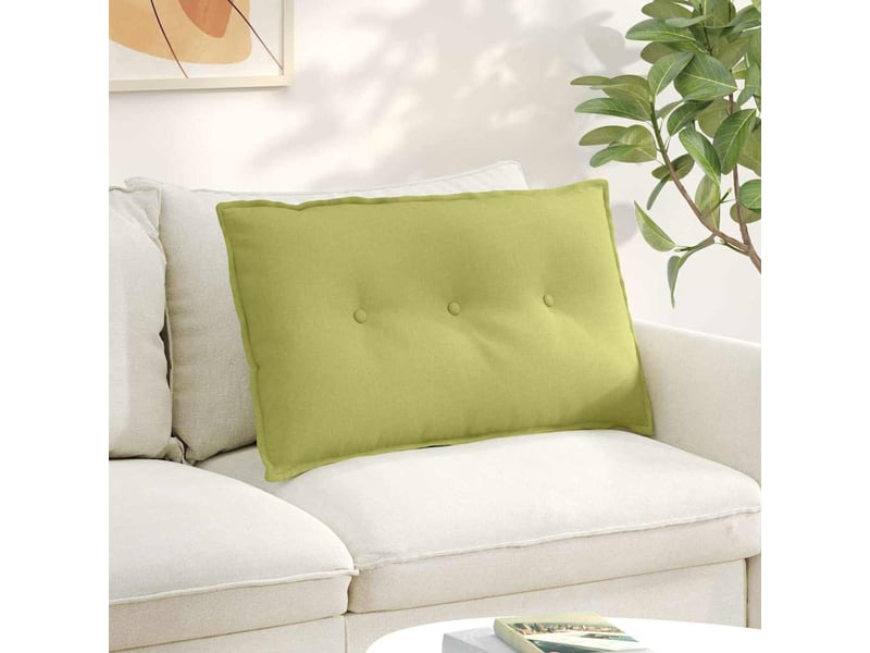 Coussin de dos, coussin de dossier vert clair 80 x 19 x 50 cm tissu cf55068 - Conforama B