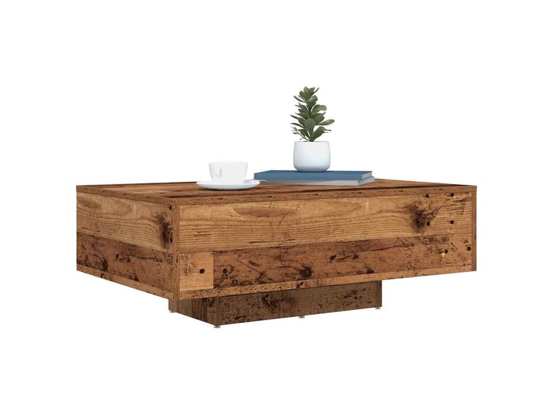  Table basse salon bois ancien 85 x 55 x 31 cm bois d'ingénierie  - Conforama C