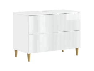 Meuble sous lavabo de salle de bain arnhem blanc brillant cf64816