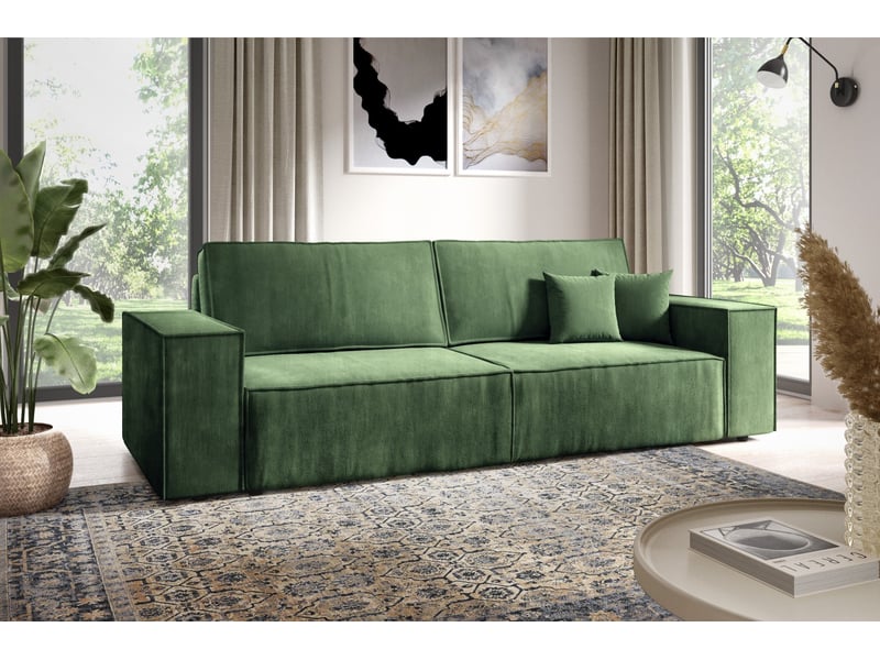Canapé convertible mille mini vert - Conforama B