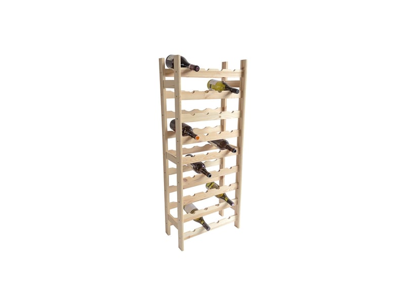  Range-bouteilles 36 bouteilles en bois 49 x 25 x 120 cm 62845 - Conforama D