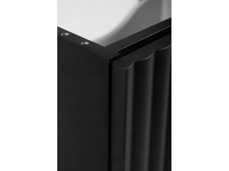  Meuble sous vasque suspendu bello noir 80 cm  - Conforama R