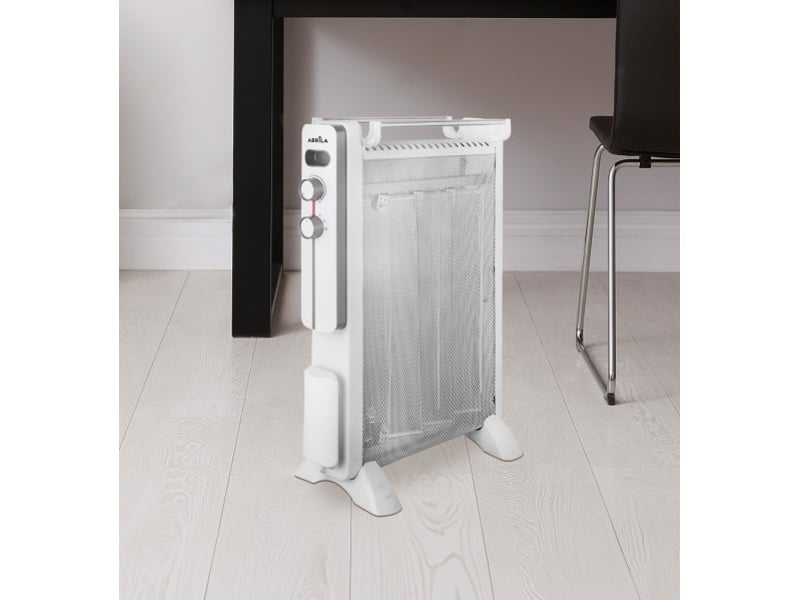 Fabrilamp caicos radiateur mica 1500 w 3 éléments blanc et gris 228821501 - Conforama E