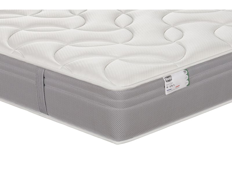 Ens l indispensable 90x200 matelas h26 ressort ensachés, ferme, sommier  - Conforama B
