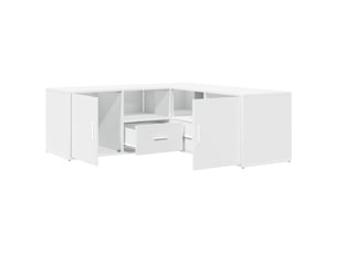 Armoire coloris blanc largeur 200 cm