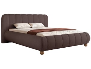 Lit avec rangement 160x200 cm SELSEY Malunna coloris marron