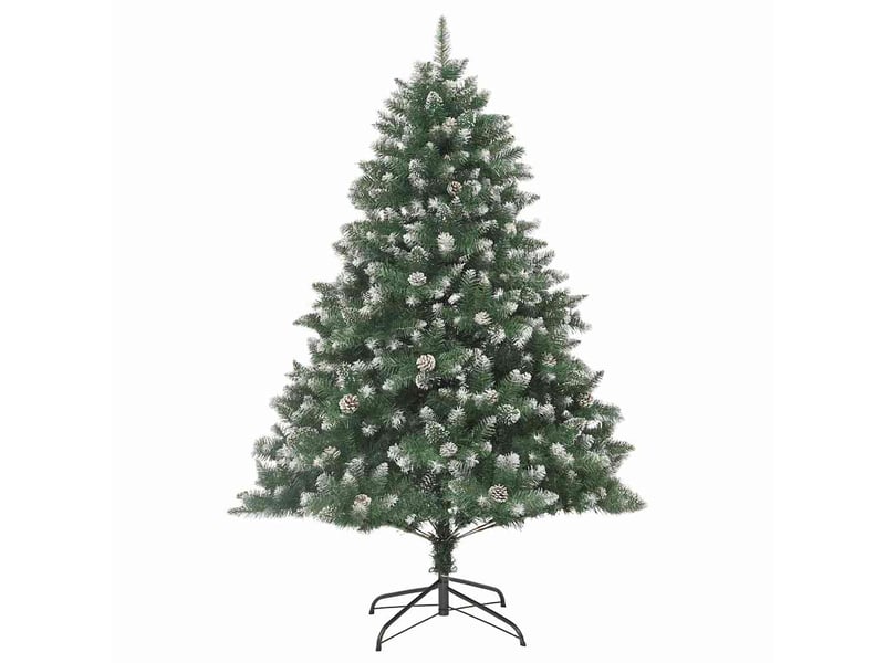  Sapin de noël, arbre de noël artificiel vert 240 cm pvc, plastique et acier cf61491  - Conforama E