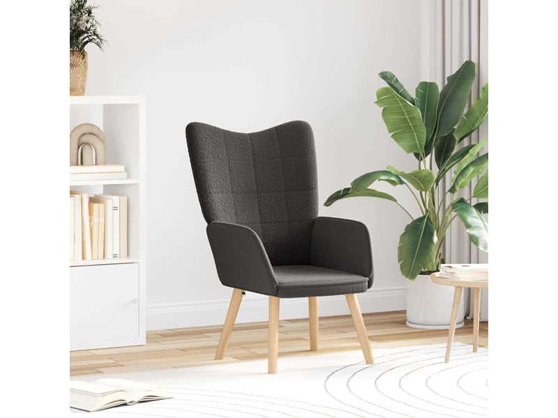  Fauteuil salon, fauteuil relax gris foncé 62 x 67 x 95,5 cm tissu sherpa  - Conforama B
