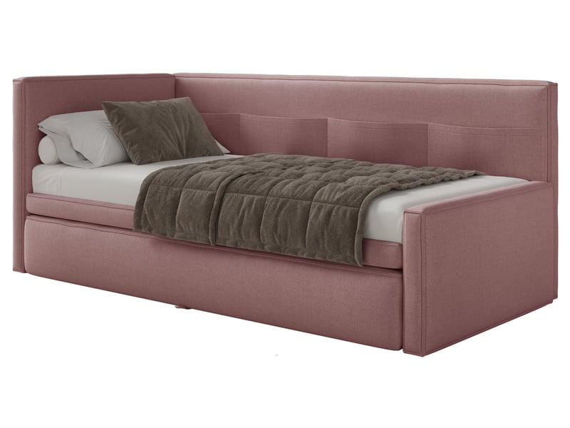 Selsey nesmi - lit rembourré - 90x200 cm - vieux rose Nesmi - Conforama D