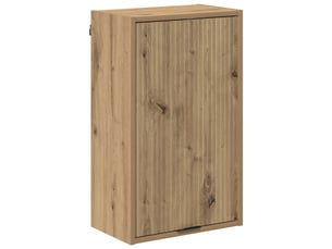 Cabinet de salle de bain, meuble de rangement chêne artisanal 39x23.5x65 cm