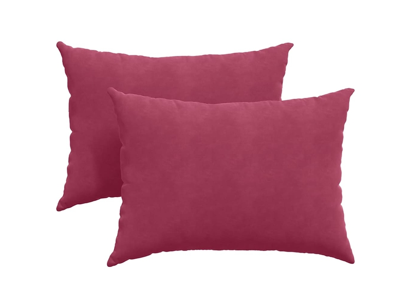  Lot de 2 coussins de canapé, coussins décoratifs bordeaux 70 x 50 cm cf59033  - Conforama A