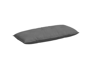 Coussin de dos, coussin de dossier gris foncé 120 x 50 cm tissu en microfibre cf54695