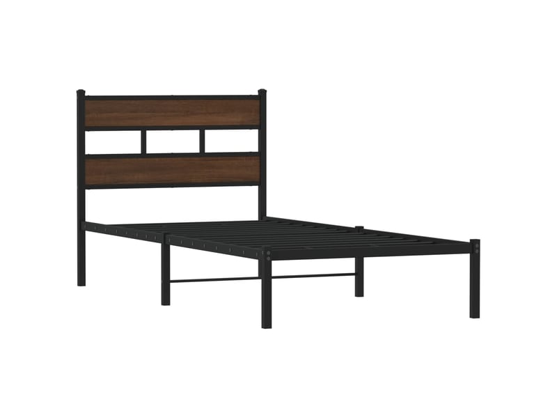 Lit simple- lit adulte -  cadre de lit sans matelas avec tête de lit 80x200 cm  - Conforama B