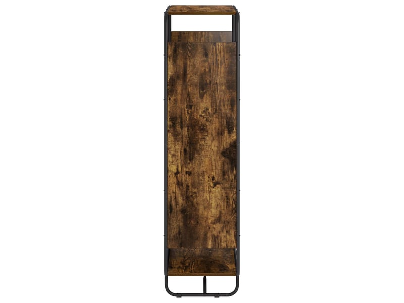  Buffet haut, buffet de rangement chêne fumé 80x37,5x144 cm bois d'ingénierie  - Conforama D
