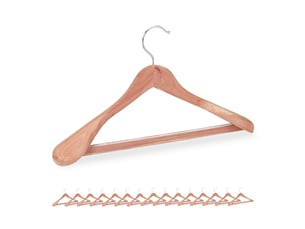 Lot de 16 cintres en bois pour costumes épaule large avec entretoise ergonomique dressing en bois de cèdre naturel 13_0015893