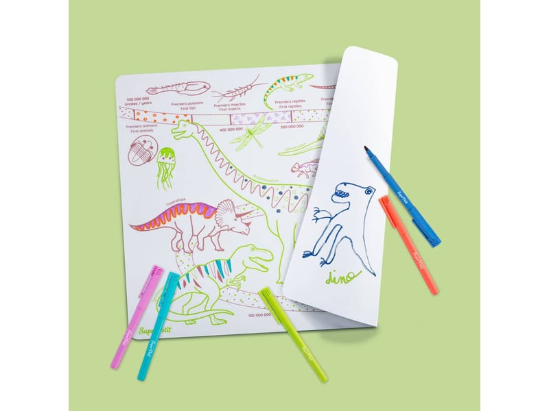  Ere des dinosaures a colorier SMATDINOSARS005 - Conforama C
