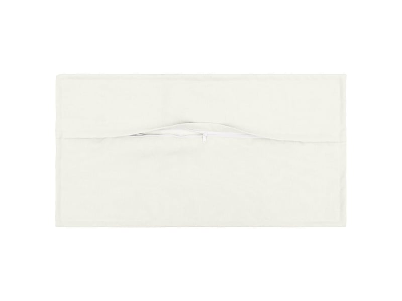 Lot de 2 coussins avec oreiller, coussins décoratifs houten blanc lin synthétique cf51128 - Conforama C