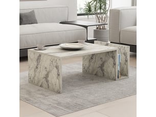 Table basse  coloris blanc MOBILIER DECO 