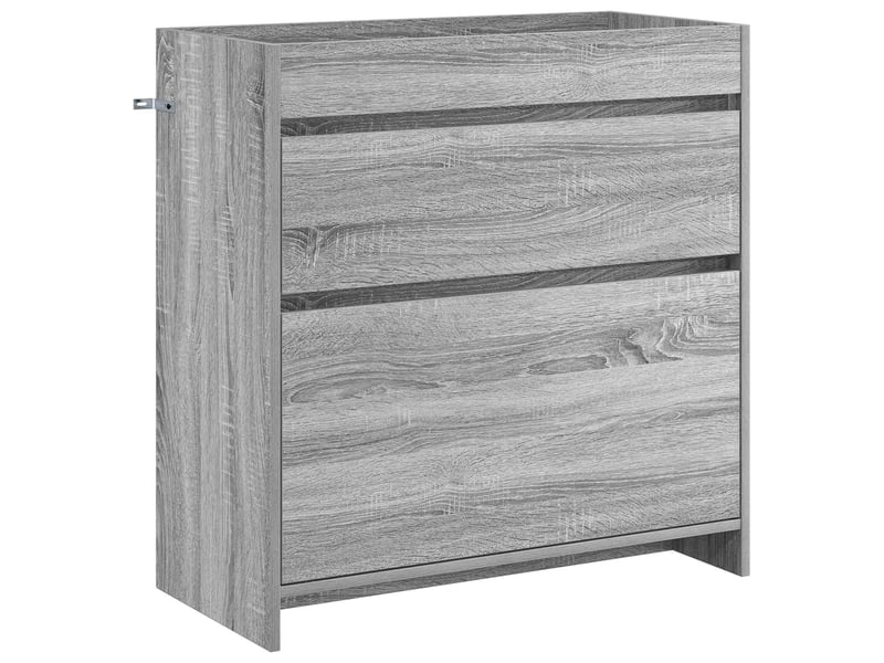  Meuble sous lavabo de salle de bain, commode sonoma gris shl8584  - Conforama A