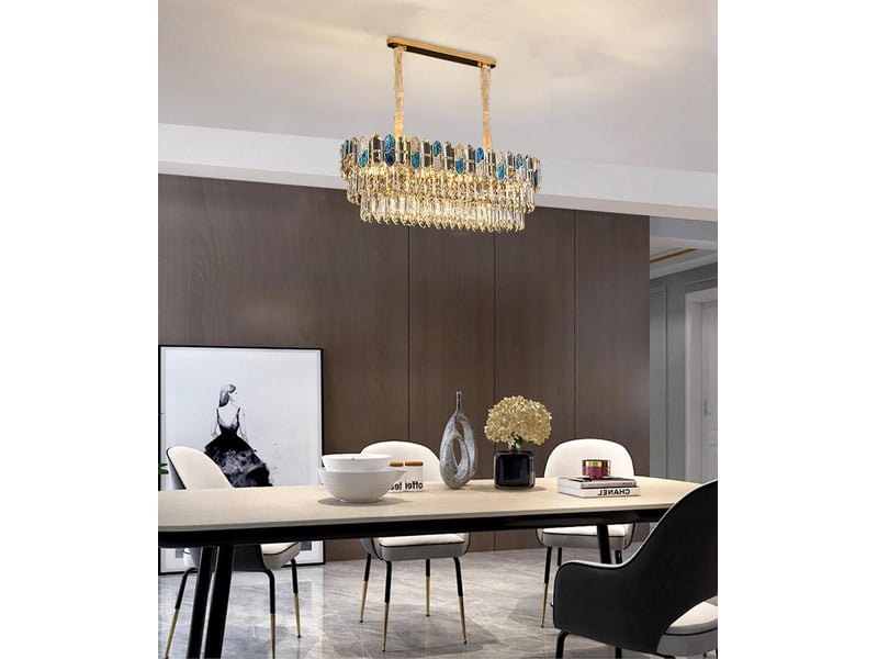  Lustre coquillage ovale ø 80 cm – sans ampoule ASLED-414 - Conforama D