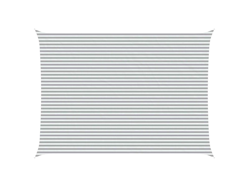  Voile d'ombre - voile d'ombrage - voile parasol gris clair et blanc 5 x 7 m  - Conforama A