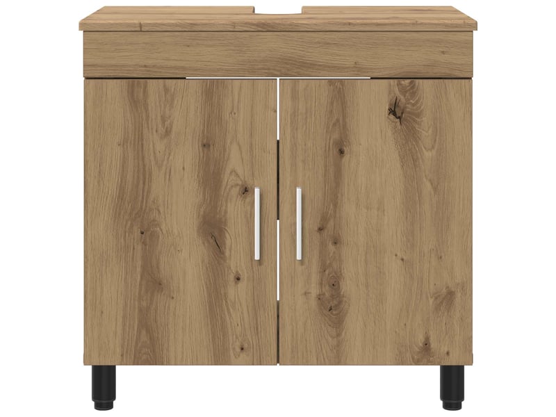 Unité de vanité de salle de bain, meuble de rangement chêne artisanal shl8466 - Conforama E